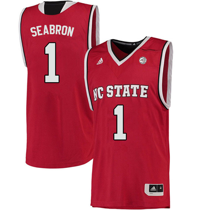 Men #1 Dereon Seabron NC State Wolfpack College Basketball Jerseys Sale-Red